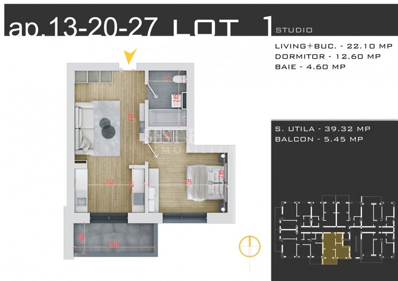 Titan, Pallady, 2 camere ideal investitie, incalzire in pardoseala parcare bonus